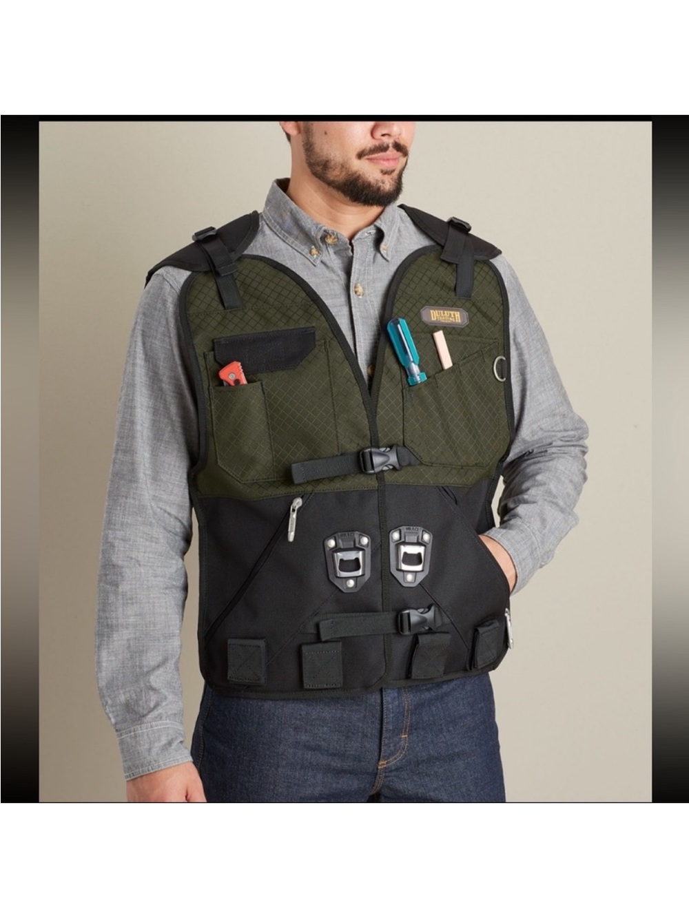 Duluth Trading Co Men's Tool Vest Work Vest New size Large